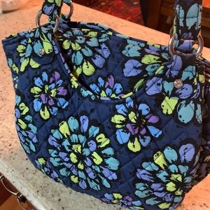 Vera Bradley African Violet Crescent Handbag